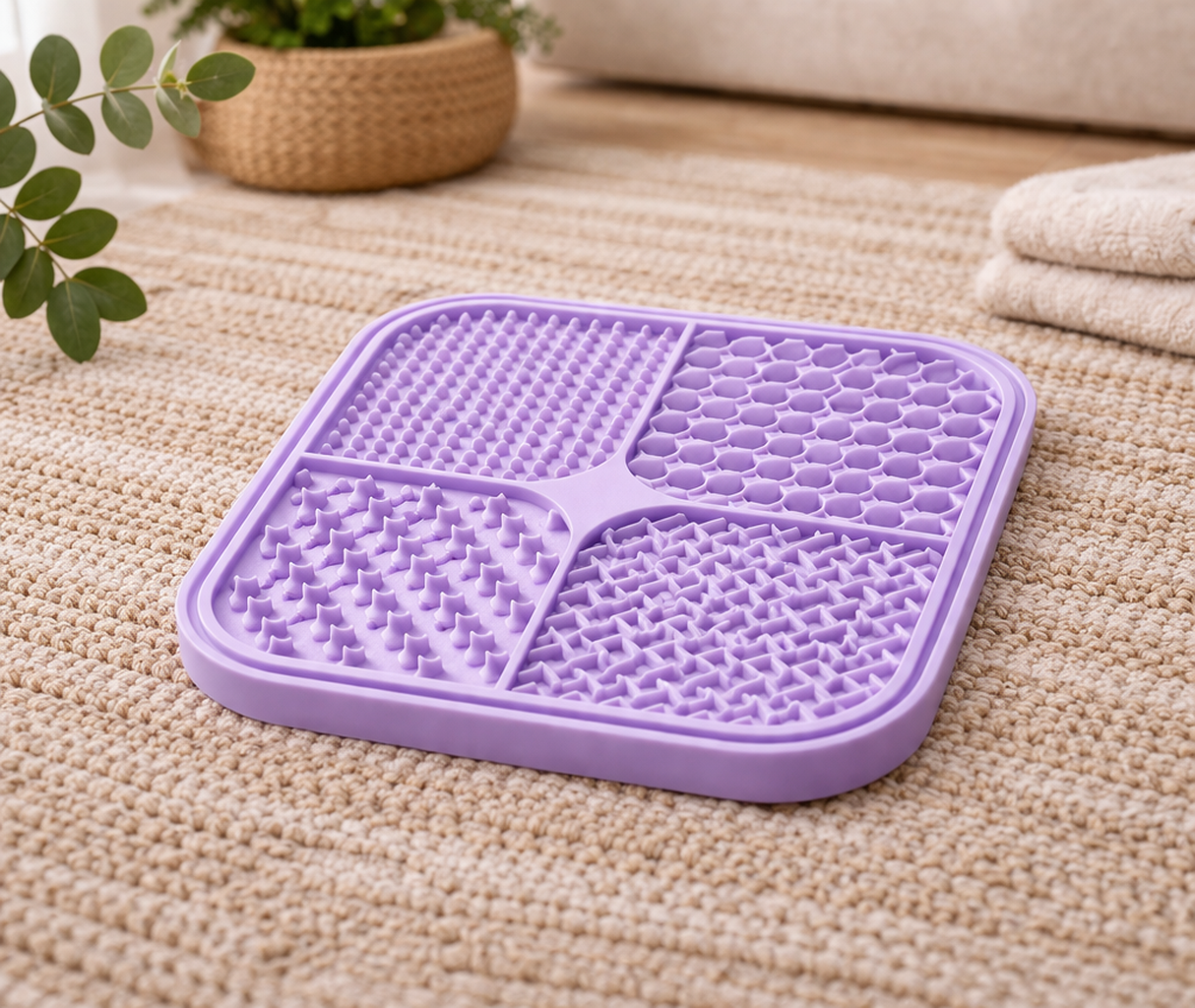 Tapis de léchage pour chien – Anti-stress, stimulation mentale & alimentation lente
